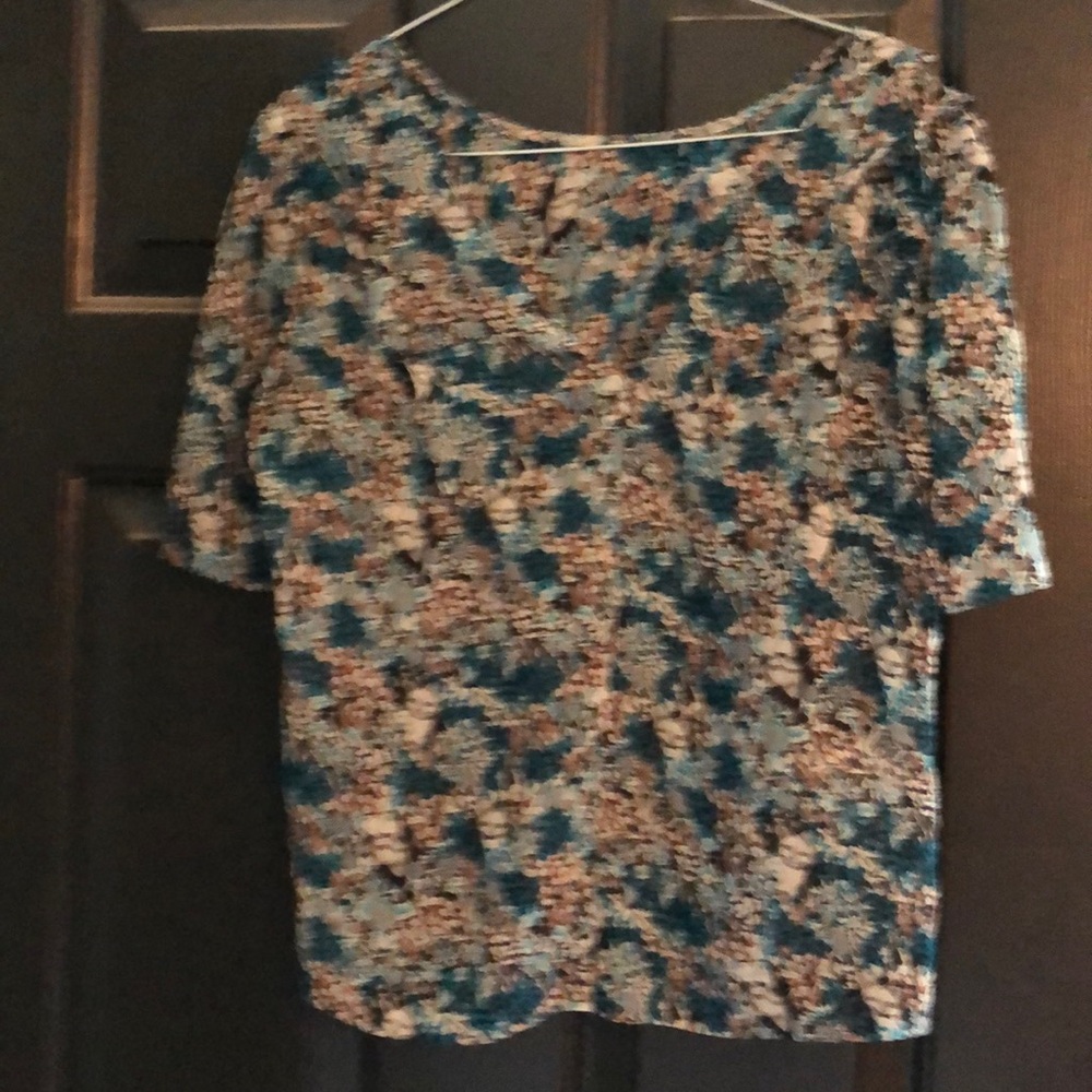 BCBGeneration  cat/flowers blouse size M